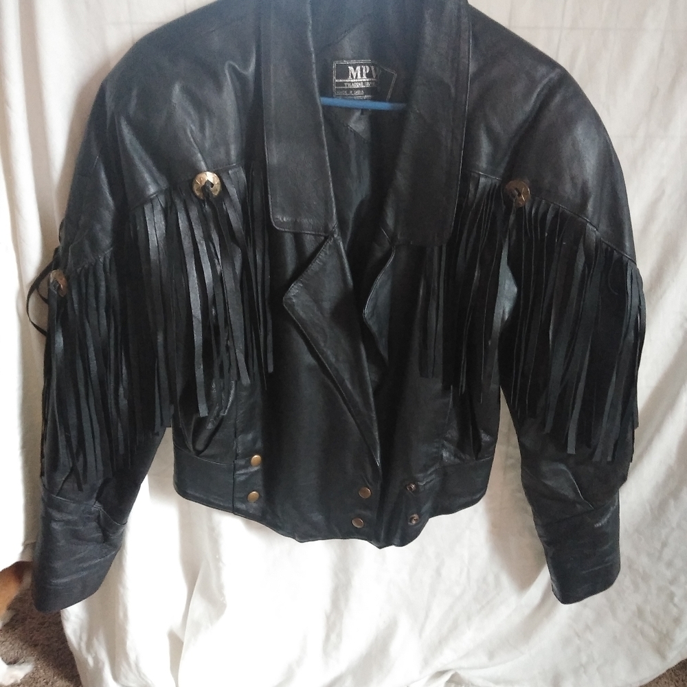 MPW Leather Fringe Jacket